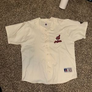 Vintage russel athletics Indians jersey from 1997